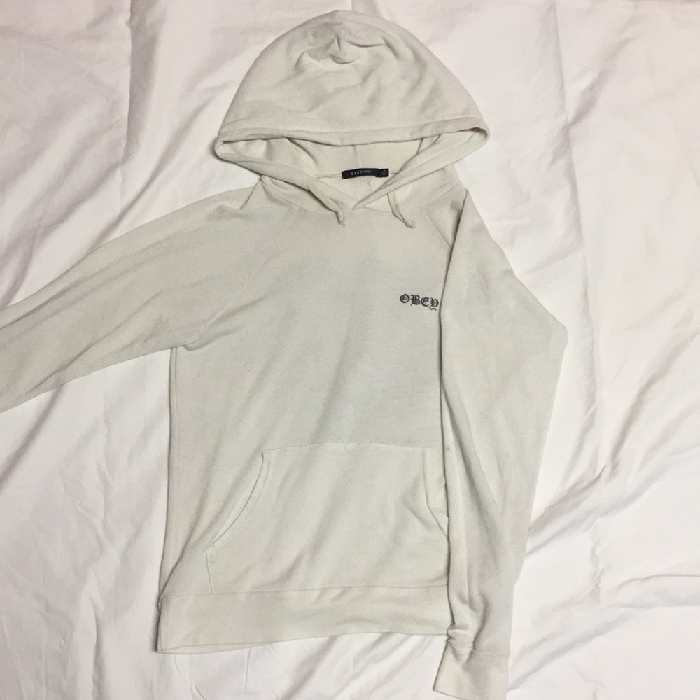 White Obey Hoodie
